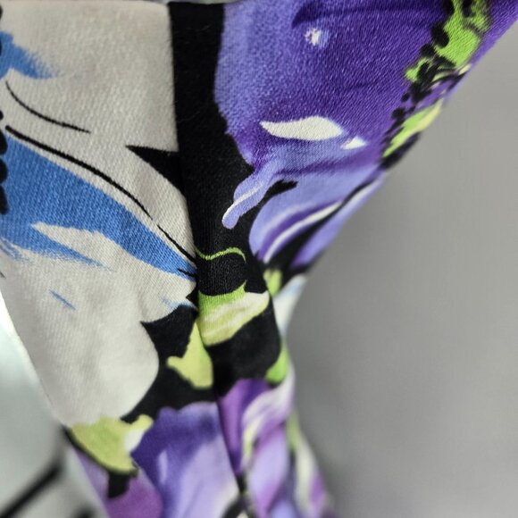 Buenos Ninos B&N Purple Floral Midi Dress Size XL - Picture 8 of 11